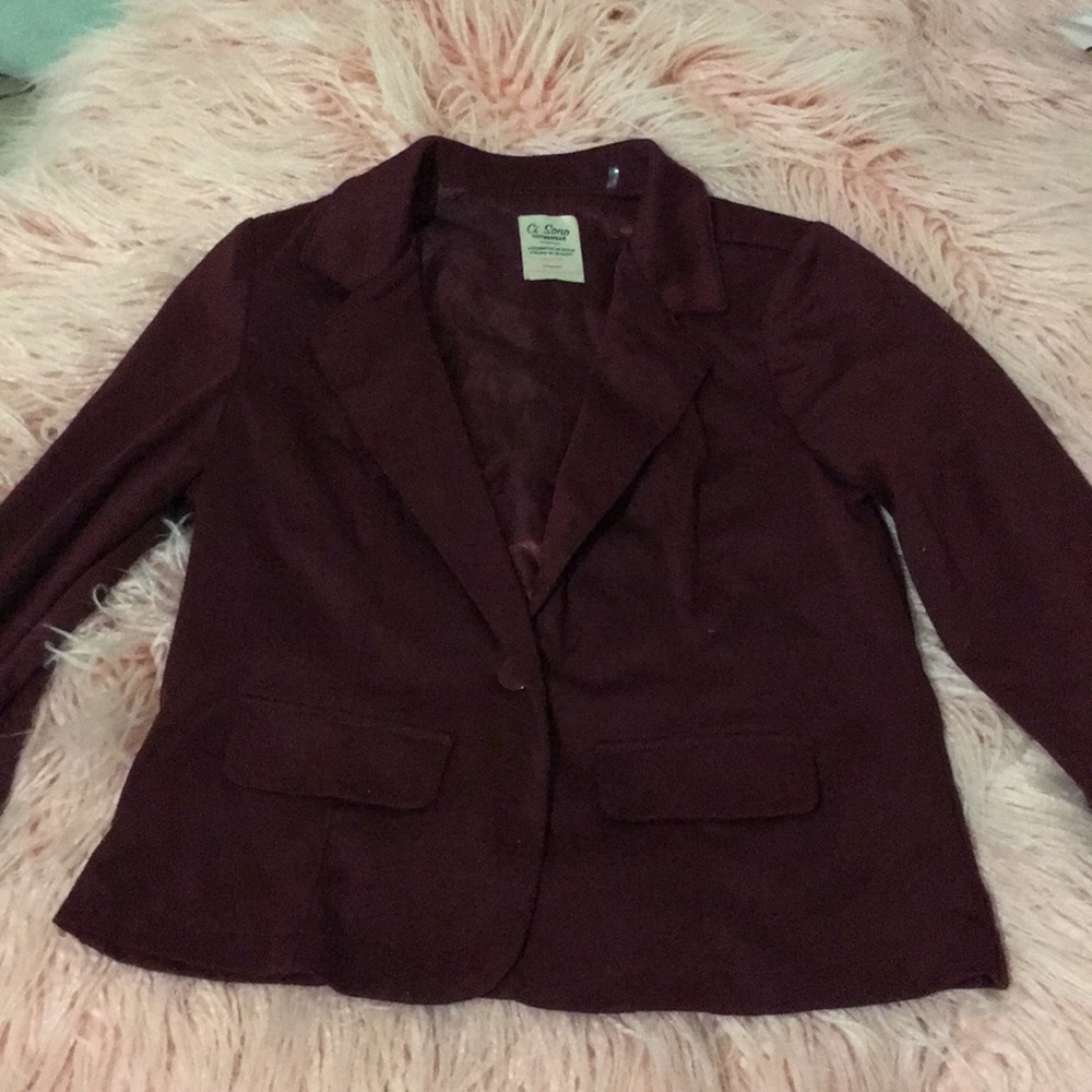 Burgundy Blazer
